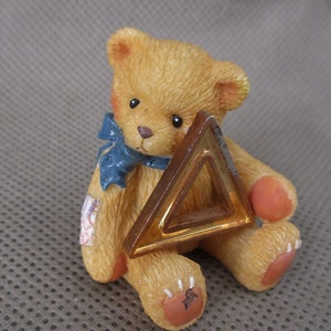 Vintage Teddy Bear baby ,P Hillman bear figurines ,Delta  1997 Enesco ,306037,  Kids miniature figurines janetjcrafts
