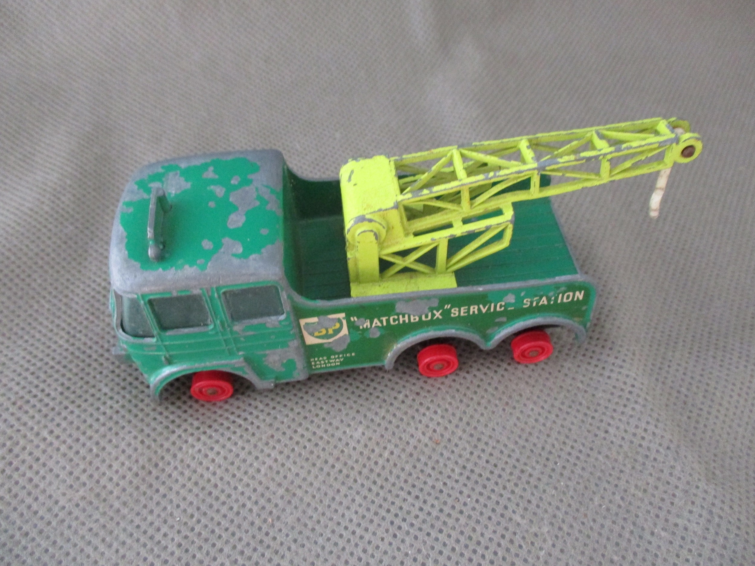 Vintage Matchbox King Size Foden Breakdown Tractor K 12 BP Wrecker Truck Green Diecast Lensey London Janetjcrafts Etsy