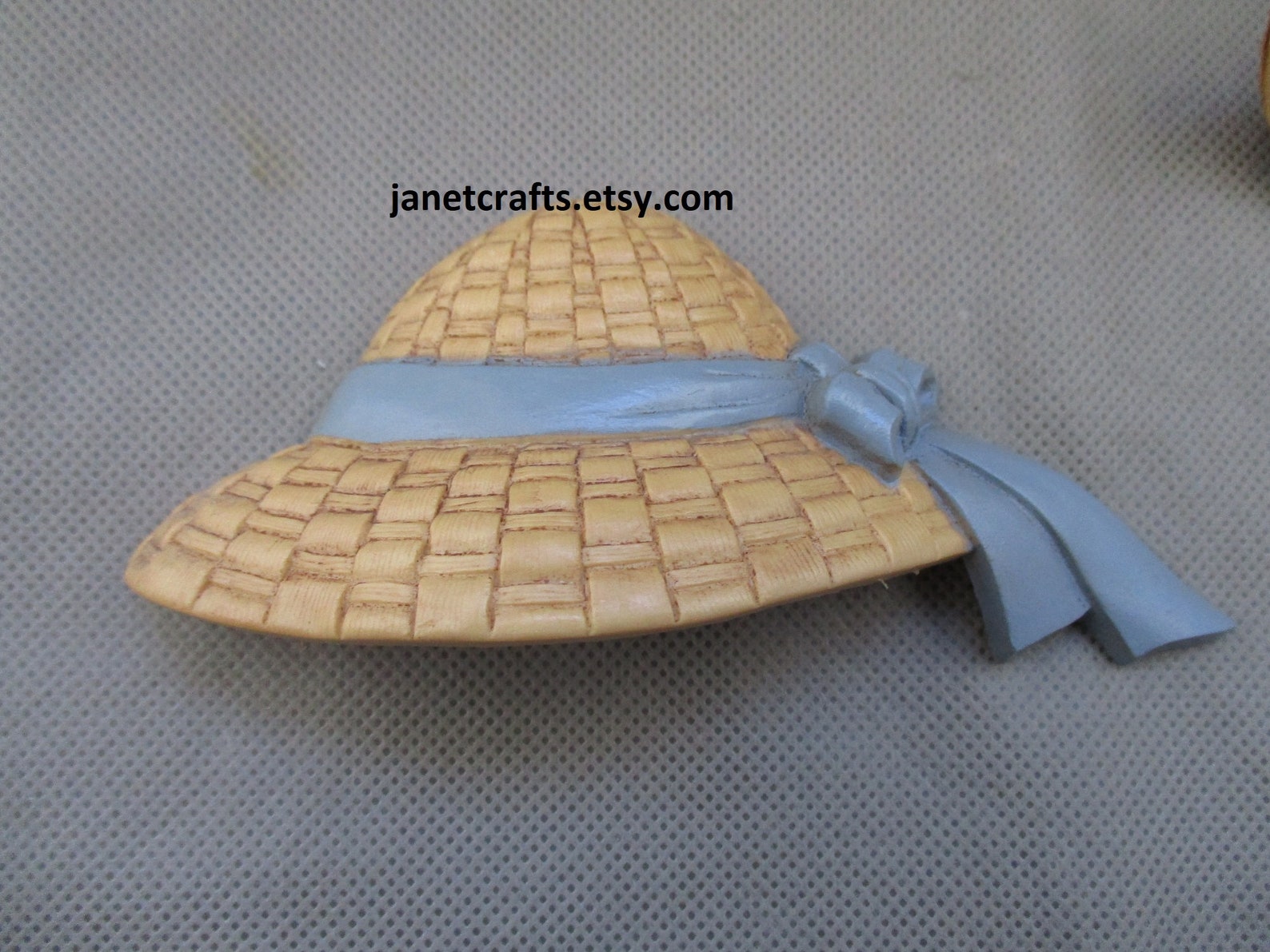 Vintage Burwood straw hats Wall décor Homco 2803 set Etsy