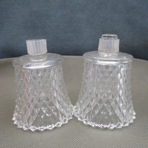 Vintage Homco Home Interior Votive cups ,Set of two clear   ,1980&#39;s Votive cups ,Replaement ,janetjcrafts