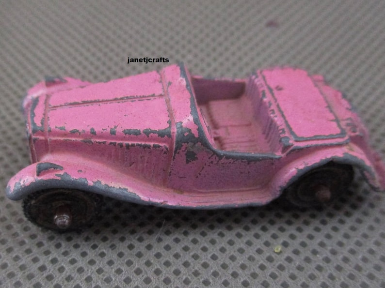 Toys from the 1960/'s 1960,s toy car Vintage toy Mercedes Pink toy cars Tootsie toy Die-cast toy car