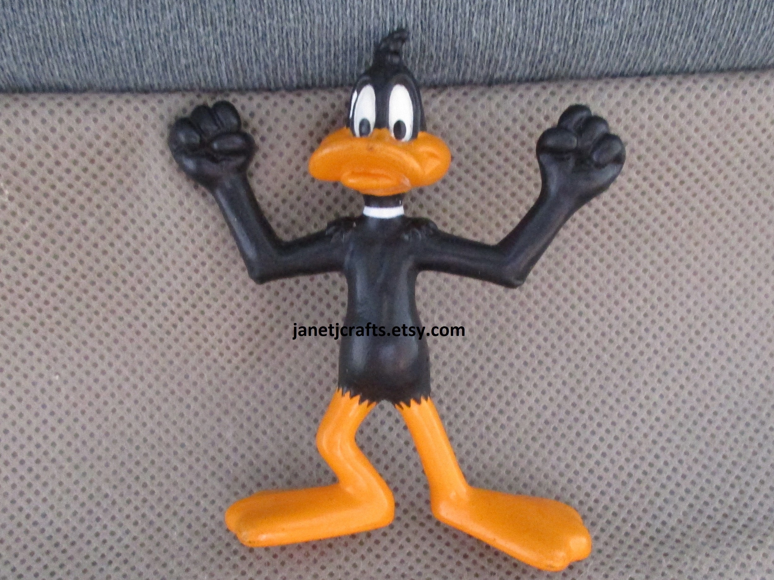 Vintage Daffy Duck 1993 Action Figure mcdonald s Toy fast Food Toy Plastic janetjcrafts Etsy