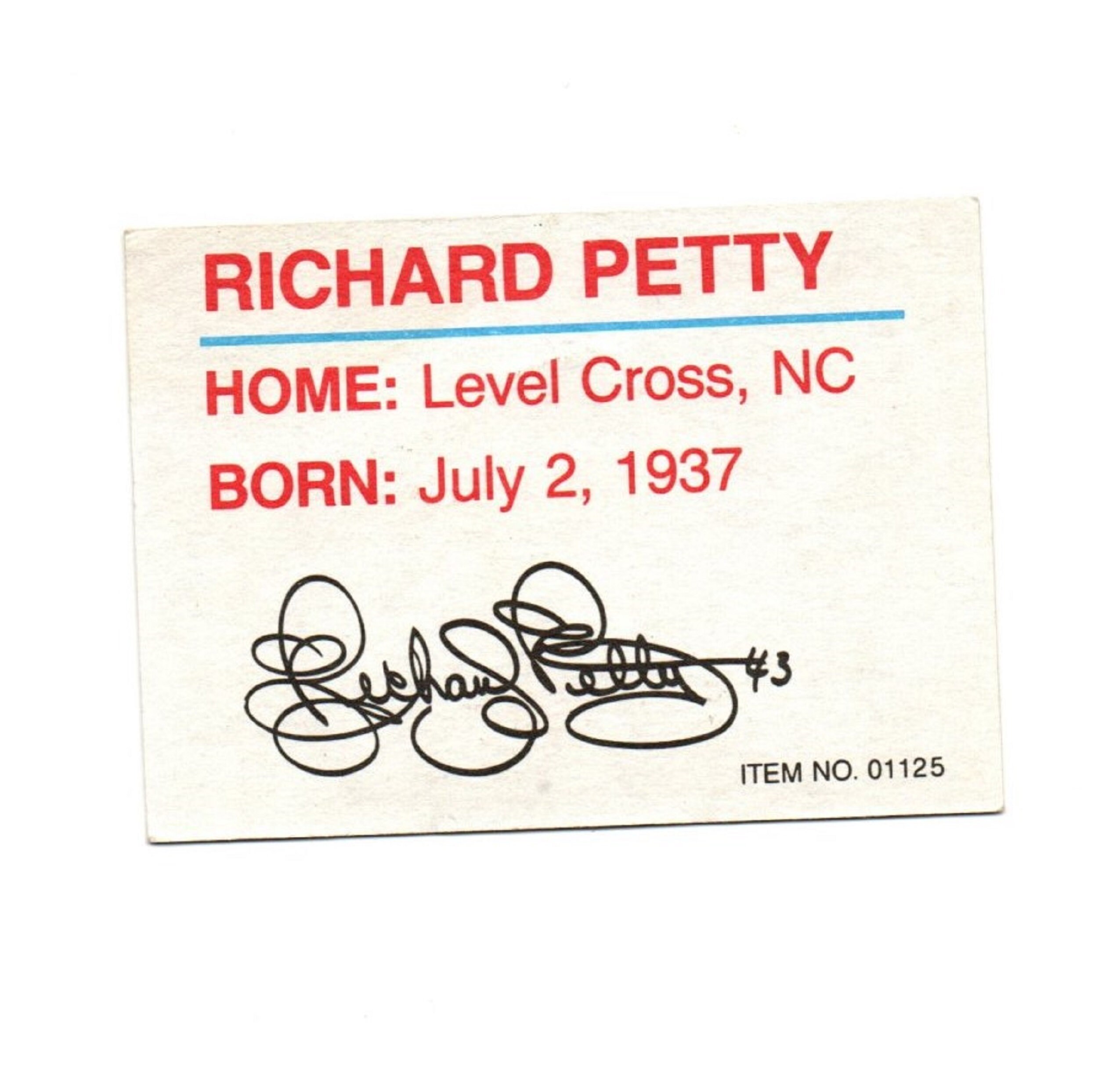 Vintage Racing Champions Trading Cards ,geoff Bodine # 01654