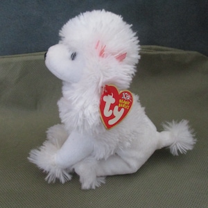 Vintage Ty Beanie babies ,2003 L&#39; amore the dog  ,P .E  pallets, White stuffed animal, Boho, Ty Beanie baby dog  ,Janetjcrafts