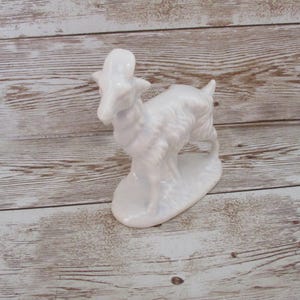 Vintage Goat  Atlantic mold Nativity scene , 1977 Blue White ,Goat  replacement figurine ,Atlantic mold Goat replacement, janetjcrafts