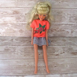 Vintage Totsy Doll baby ,1992 Fashion Doll, Plastic Doll baby ,Blue eyed  Blonde hair doll, Totsy doll with original out fit