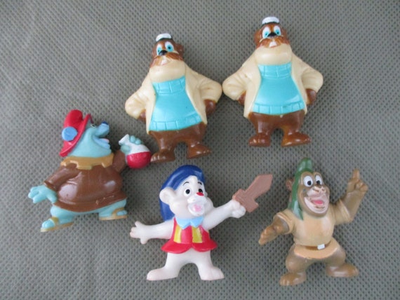 Vintage Robin Hood Kellogg's Plastic Cereal Box Toys, Disney 1991