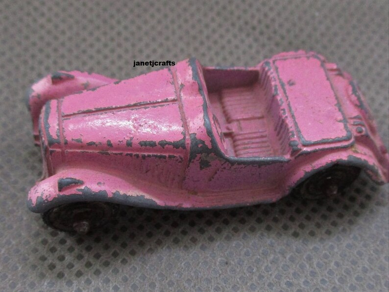 Toys from the 1960/'s 1960,s toy car Vintage toy Mercedes Pink toy cars Tootsie toy Die-cast toy car