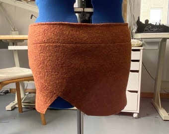 Cacheur rust mottled walk skirt for wrapping, ZWEIWERK