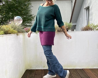 The Lütte wool walk skirt, ZWEIWERK