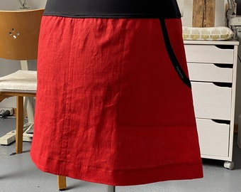 ROCKY linen, Christmas red, TWO-WERK