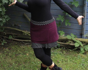Cacheur- LUCA D- wrap skirt made of wool, ZWEIWERK