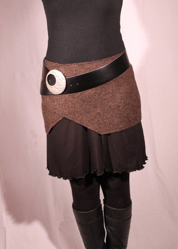 クラネ CLANE PANTS LAYERED YAK MINISKIRT クラネ CLANE PANTS LAYERED YAK MINISKIRT （BROWN） -ファッション