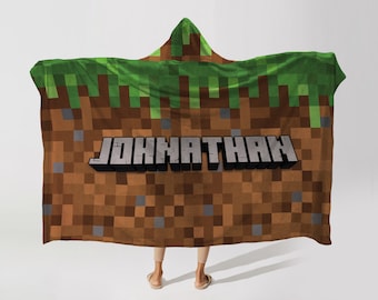 minecraft hooded blanket