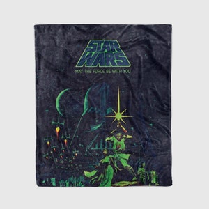 a towel with a star wars poster on it