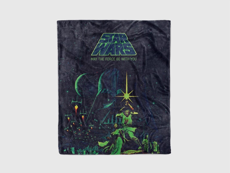 a towel with a star wars poster on it