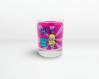 Mr.Sparkle Rocks Glass 8 oz / Vaso de whisky / Arte de envoltura completa a todo color / Homer Glass / Los Simpson