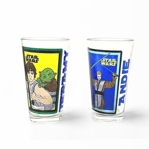 Star Wars Personalized Glass Tumbler Beer Glass Full Color Custom Gift Your Name image 3