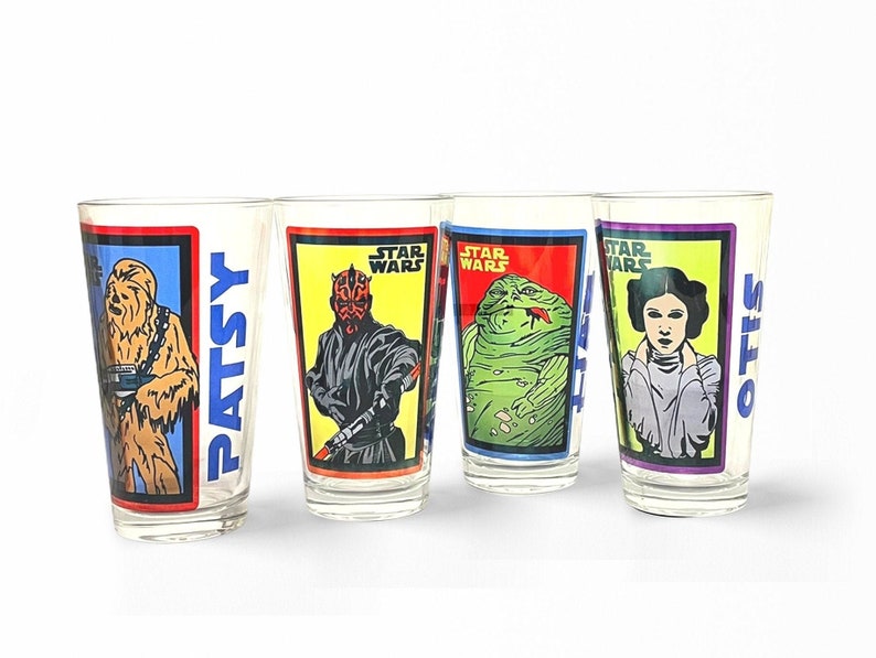 Star Wars Personalized Glass Tumbler Beer Glass Full Color Custom Gift Your Name image 2