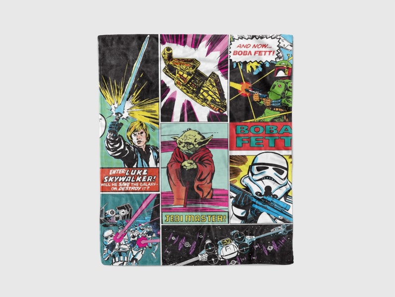 a towel with star wars images on it