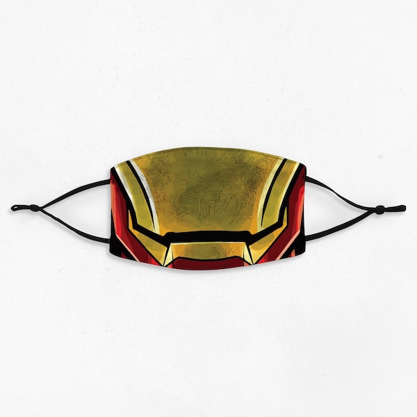 Iron Man Face Mask Adult Etsy