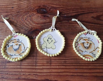 Retro Care Bear (not just for) Christmas baubles.