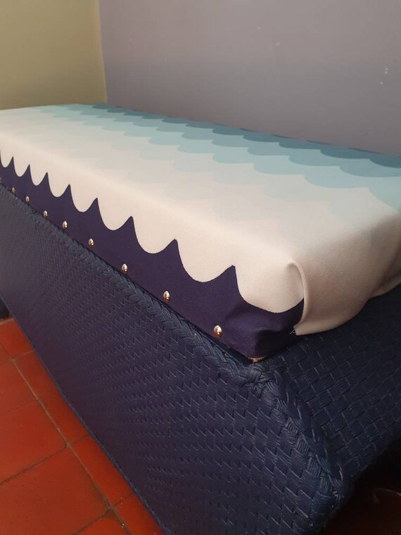 Lloyd Loom Style Woven Blanket Box Ottoman Etsy