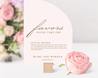 Arch Gift Signage, Gift Favors Sign, Table Signs, Signage, Wedding Decorations