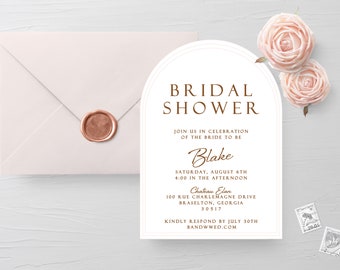 Arch Bridal Shower Invitations, Bridal Shower Invitations, Shower Invitations