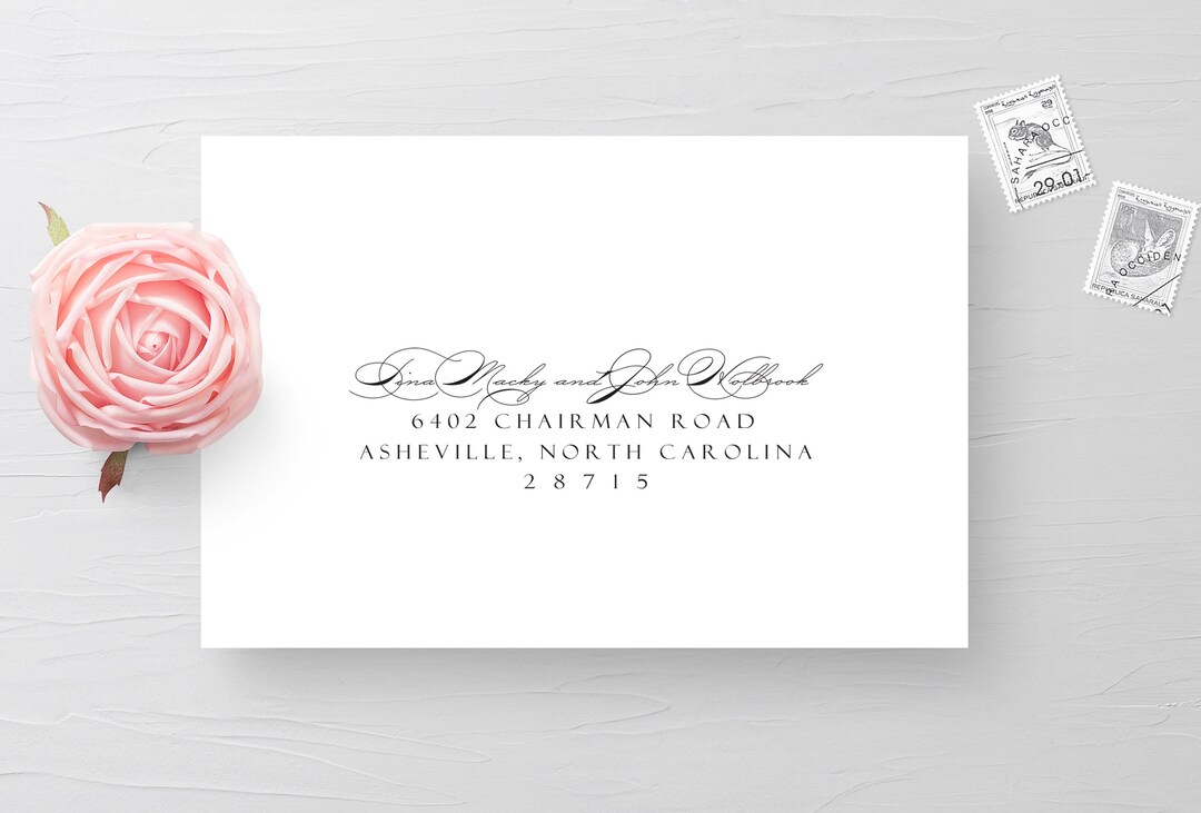Response Card Envelope Addressing, Envelope Addressing, Guest Envelope ...