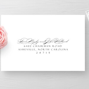 Response Card Envelope Addressing, Envelope Addressing, Guest Envelope Addressing, Address Printing