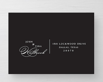 Guest Envelope Addressing, Envelope Addressing, White Ink Address, Guest Addressed Envelope, Address Printing