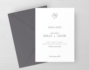 Black and White Save the Date, Monogram Save the Date, Classic Save the Date, Save the Dates