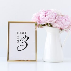 Table Numbers, Wedding Table Numbers, Party Table Numbers, Block Table Numbers