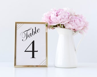 Table Numbers, BWG Table Numbers, Table Cards