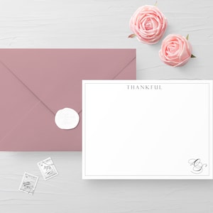 Cartes de notes personnalisées, cartes à notes plates avec enveloppes, cartes personnalisées à notes plates, ensembles de papeterie