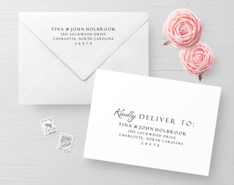 Guest Envelope Addressing, Return Address Addressing, Envelope Addressing Service, Address Printing