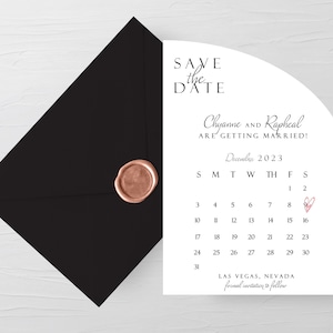 Arch Save the Date, Save the Date, Calendario Save the Date, Curvy Save the Date