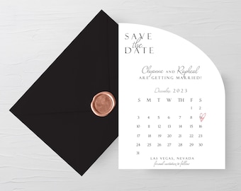 Arch Save the Date, Save the Date, Calendar Save the Date, Curvy Save the Date