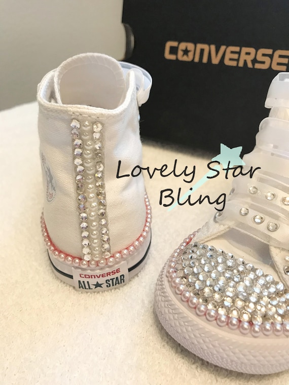 sparkly baby converse