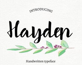 Digital font -commercial license included -modern typeface, handwritten script -handdrawn digital font download -wedding, invitations, cards