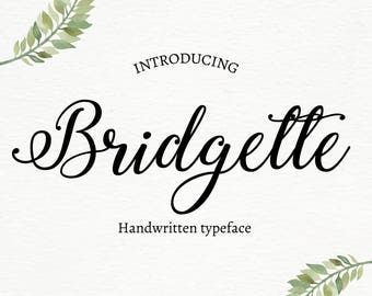 Modern brush font - commercial use - calligraphy, modern typeface, - script font -downloadable font for wedding, invitations, fancy font