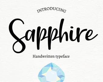 Modern calligraphy font -commercial license included -modern typeface, handwritten script -handpainted font download -wedding, invitations