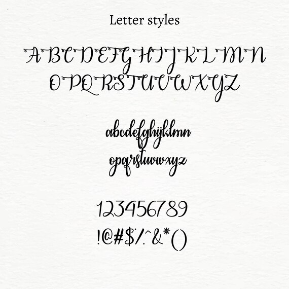 Download Handwritten Font Commercial Use Modern Typeface Font Etsy SVG Cut Files