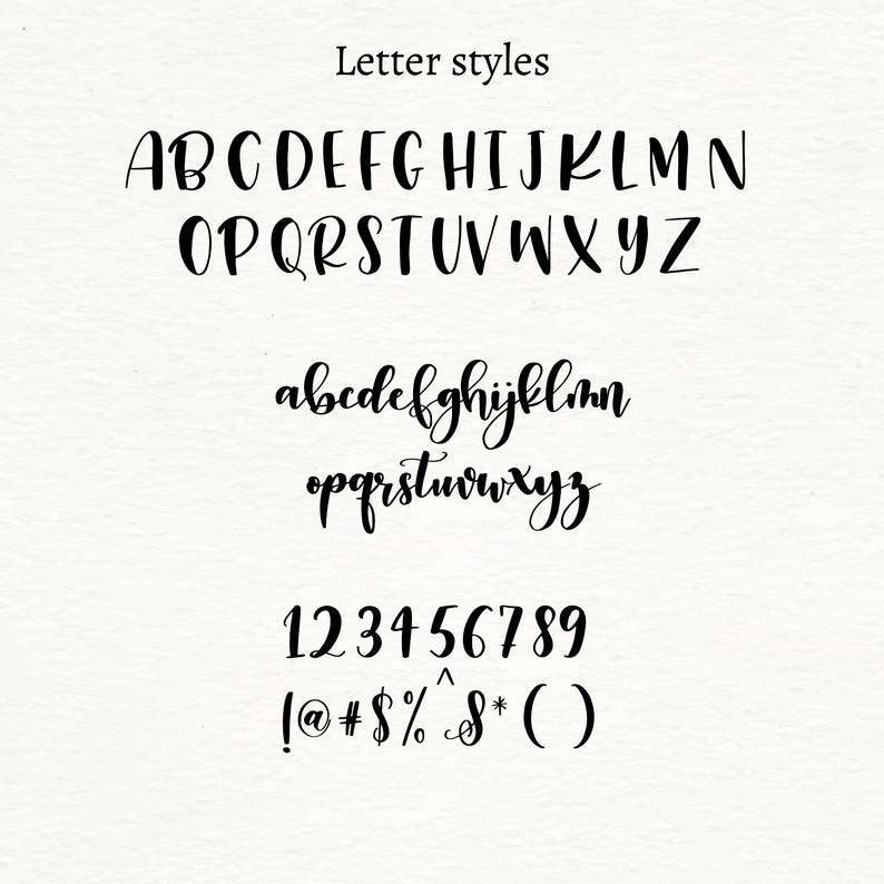 Script Font Commercial Use Font Calligraphy Modern - Etsy