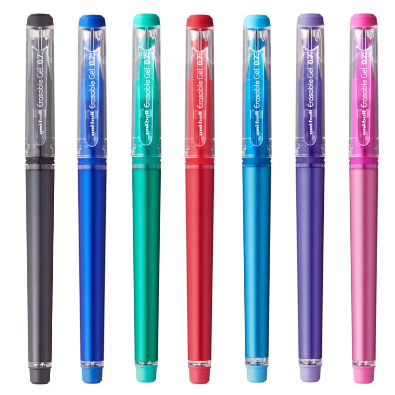 Uniball Erasable Rollerball Gel Pen UF222 0.7mm Tip Etsy