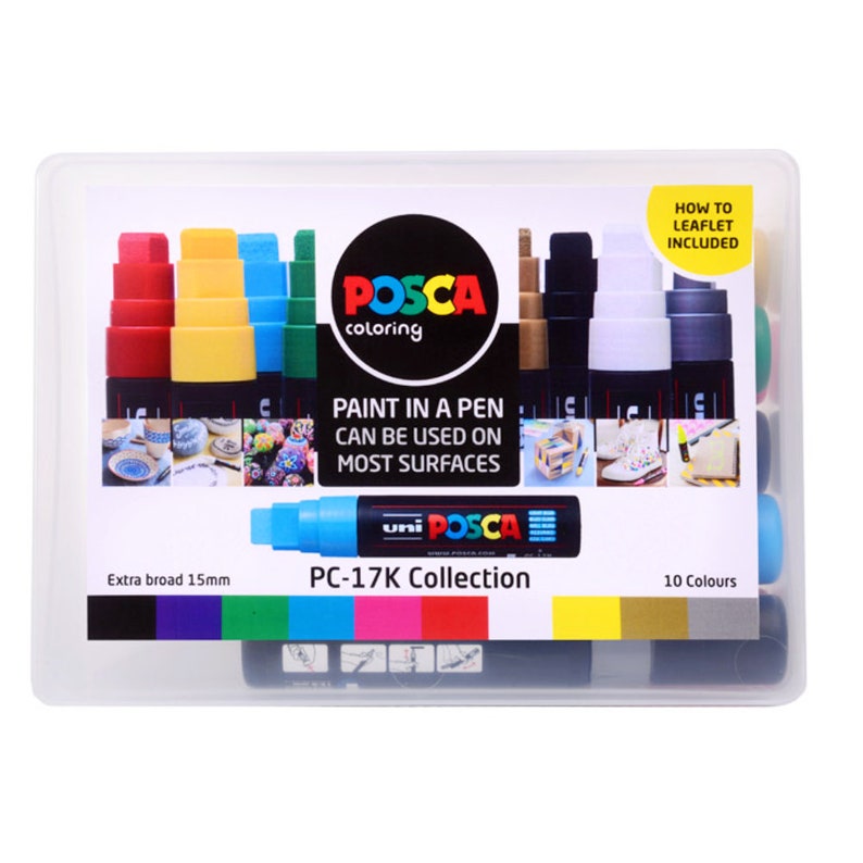 Posca Paint Marker PC17K 15mm Pen Fabric Metal Glass Rocks Etsy