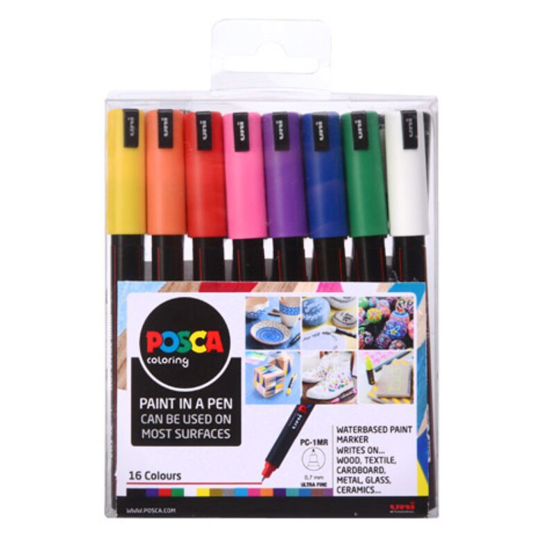 Posca Paint Marker PC1MR 0.7mm Pen Fabric Metal Glass Rocks Etsy