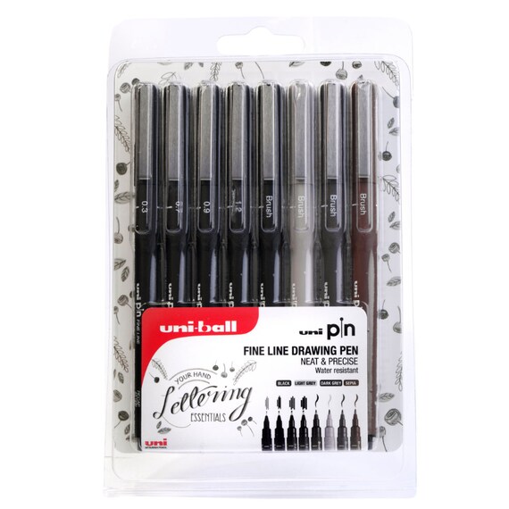 0.1 0.5mm Set of 3 0.3 Uni Pin Fine Liner Pen Pigment Markers Waterproof Ink 0.1 0.5mm Set of 3 0.3 Uni Pin Fine Liner Pen Pigment Markers Waterproof Ink