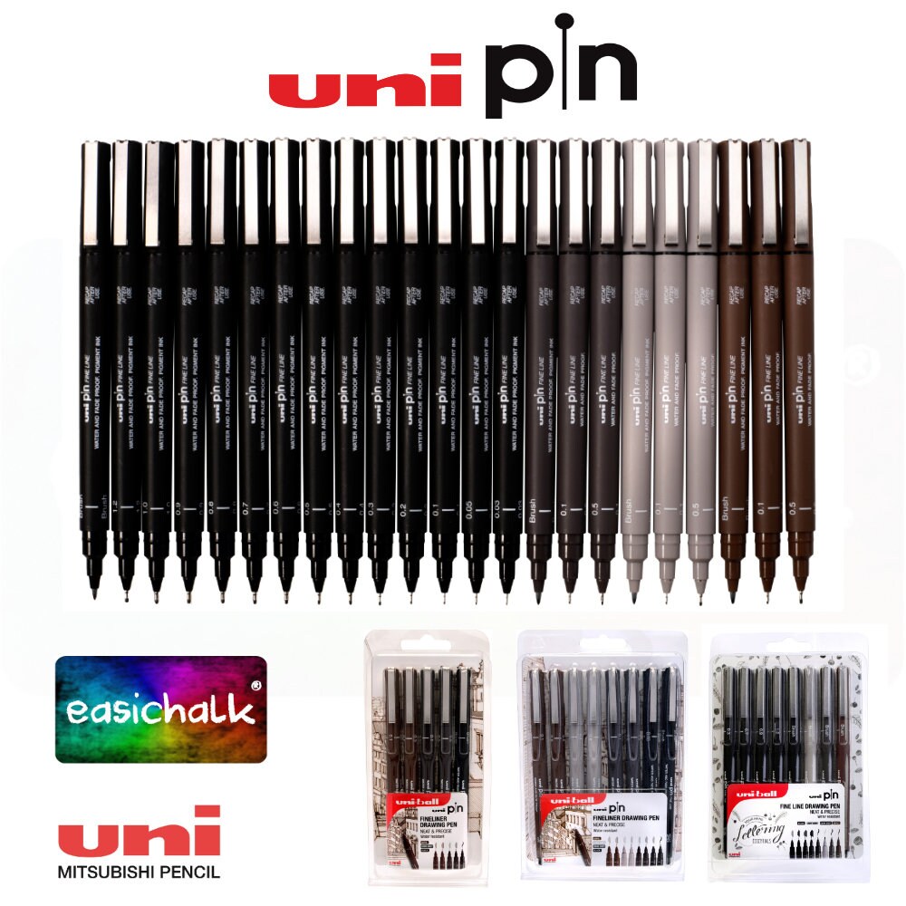 Uniball Uni Pin Fine Line Drawing Technical Pen Water Fade Etsy<script async src=